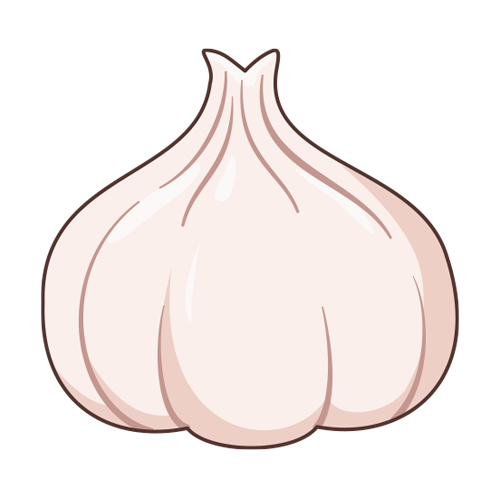 A cartoon illustration of a bottle of apple cider vinegar with an apple sitting in front of it.
