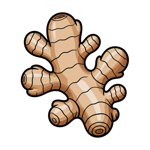 A cartoon illustration of a bottle of apple cider vinegar with an apple sitting in front of it.